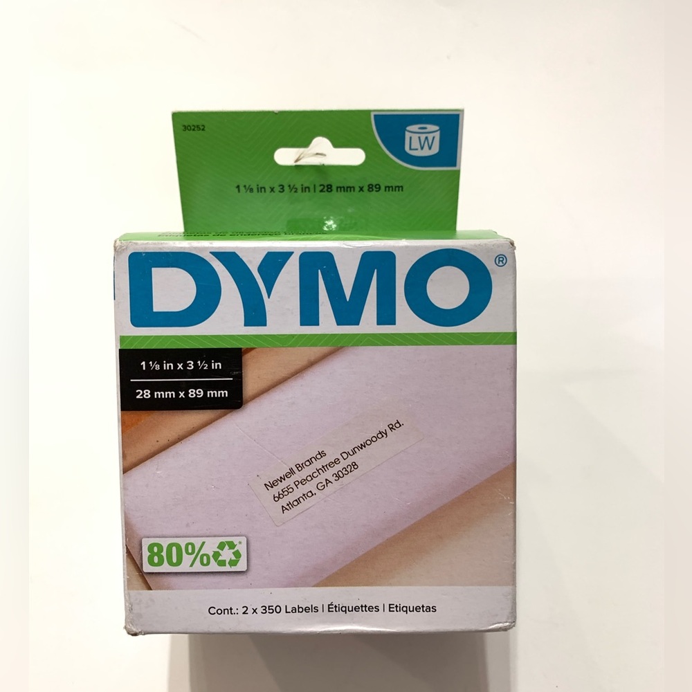 DYMO Authentic LW White Mailing Address Labels, For LabelWriter Label Printers,